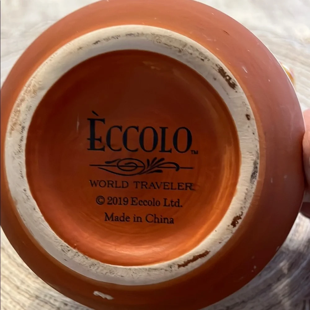 ECCOLO World Traveler 3D Cat Lady Mug Paw Prints Ceramic White Coffee Tea 2019